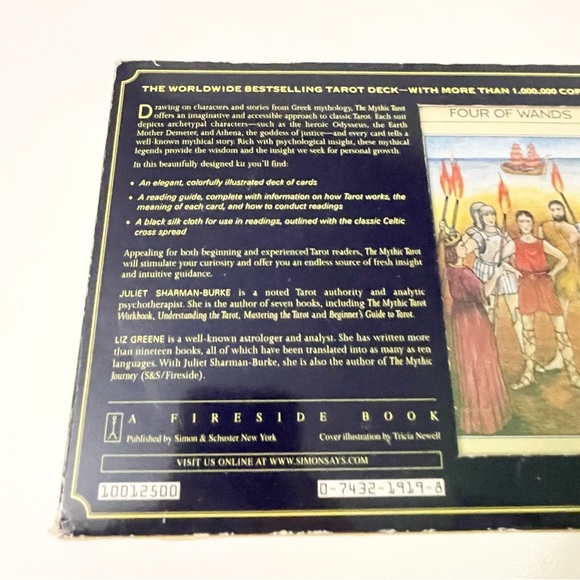 Mythic Tarot Guidebook Card Deck & Cloth Juliet Sharman-Burke Tricia Newell - Picture 16 of 16